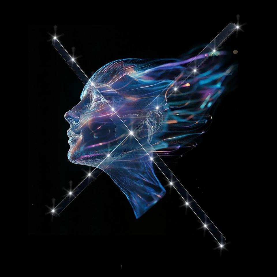 3D LED ventiliatoriaus verpimo holograma